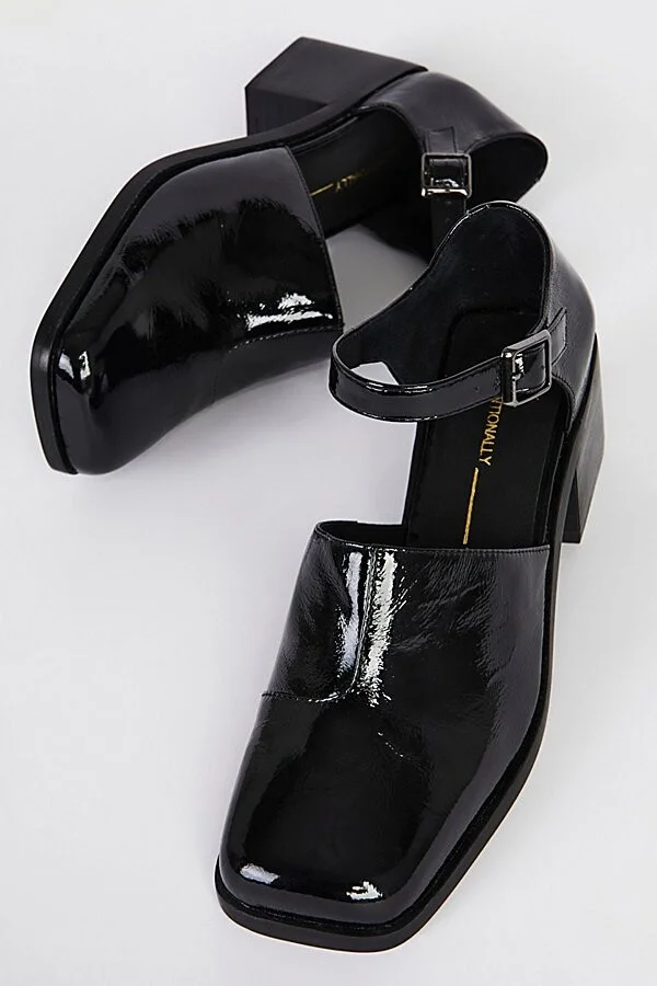Intentionally Blank Marty Heeled Mary Jane in Black - Image 3