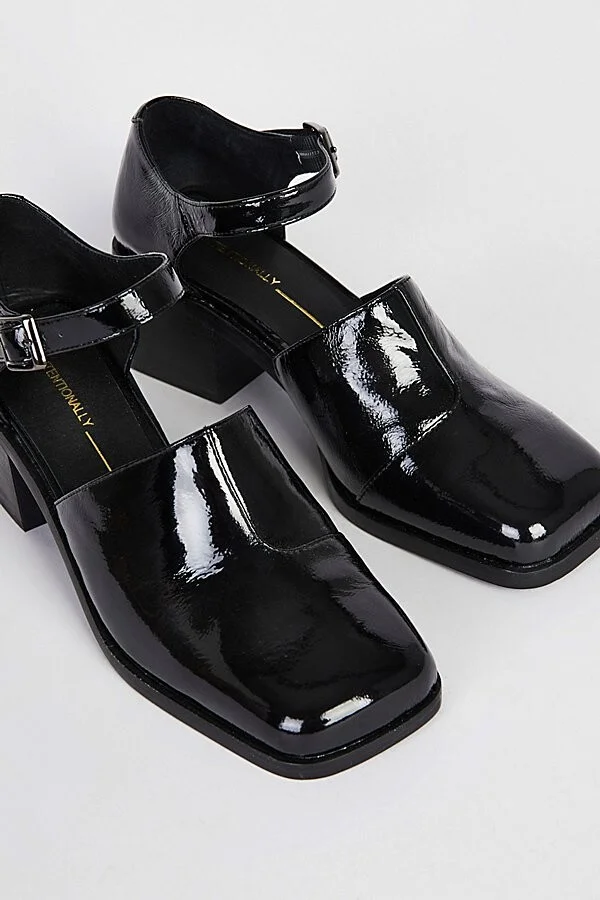 Intentionally Blank Marty Heeled Mary Jane in Black - Image 4