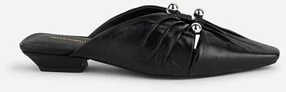 Intentionally Blank Noah Pierced Mule in Black