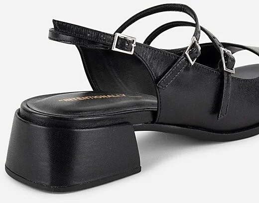 Intentionally Blank Peaches Slingback Heel in Black - Image 5
