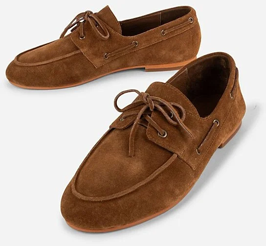 Intentionally Blank Pixie Boat Shoe in Tan - Image 3