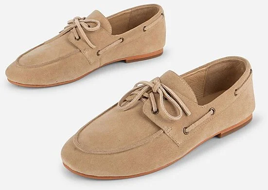 Intentionally Blank Pixie Boat Shoe in Tan - Image 6