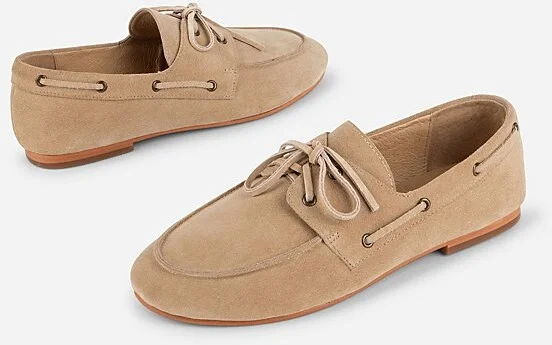 Intentionally Blank Pixie Boat Shoe in Tan - Image 7