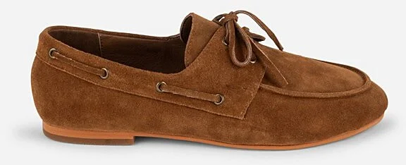 Intentionally Blank Pixie Boat Shoe in Tan