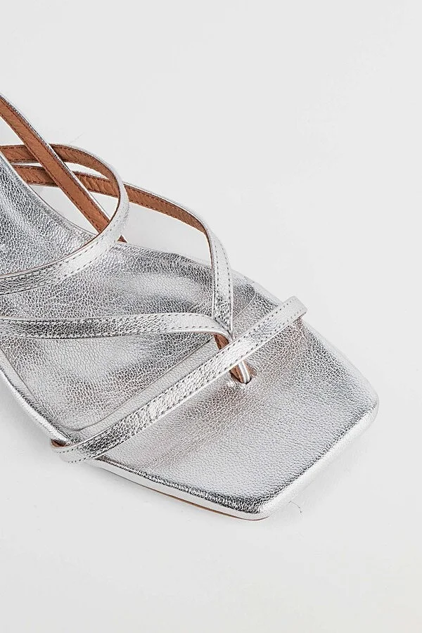 Intentionally Blank Pup Slingback Thong Sandal in Mercury - Image 3