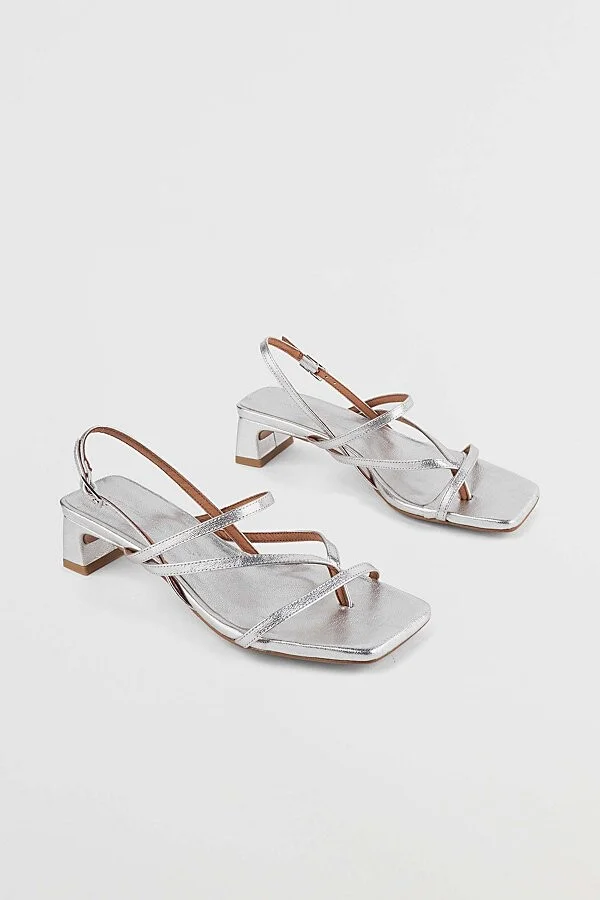 Intentionally Blank Pup Slingback Thong Sandal in Mercury - Image 4