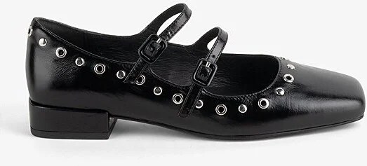 Intentionally Blank Venezuela Double Strap Mary Jane Shoe in Black