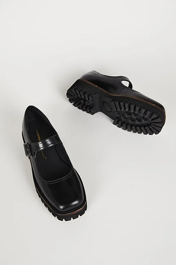 Intentionally Blank Veronica Leather Platform Mary Jane Shoe in Black - Image 3