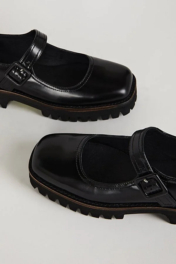 Intentionally Blank Veronica Leather Platform Mary Jane Shoe in Black - Image 4