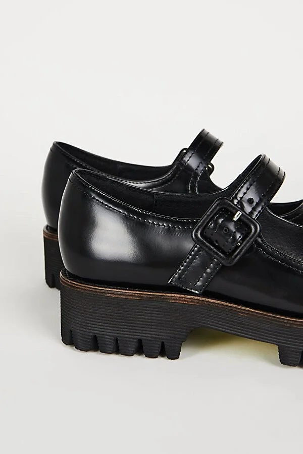 Intentionally Blank Veronica Leather Platform Mary Jane Shoe in Black - Image 5