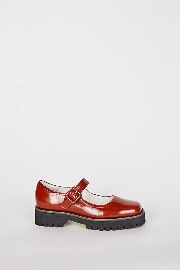 Intentionally Blank Veronica Leather Platform Mary Jane Shoe in Black - Image 9
