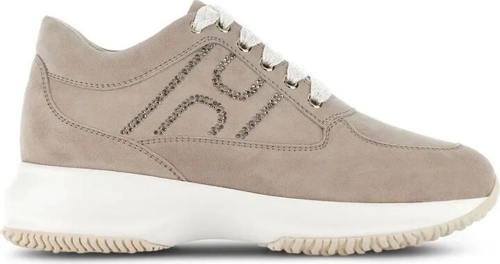 Interactive crystal-embellished sneakers