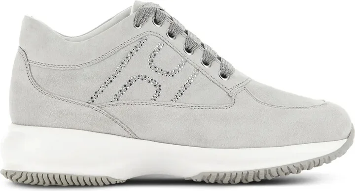 Interactive crystal-embellished sneakers