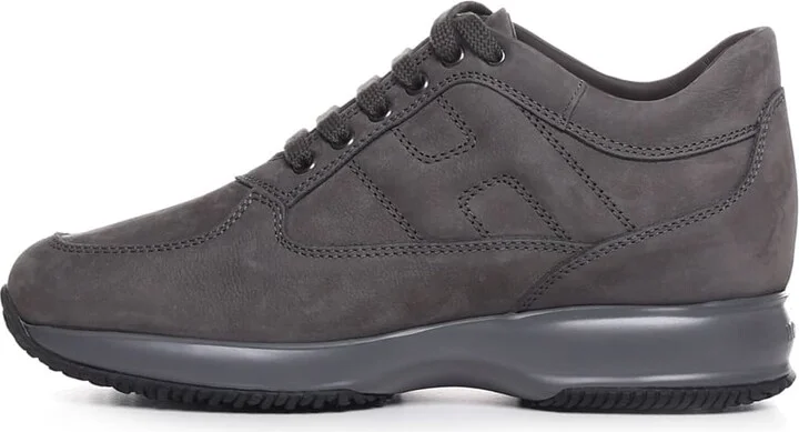 Interactive Grey Suede Sneakers - Image 4