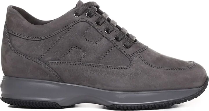 Interactive Grey Suede Sneakers