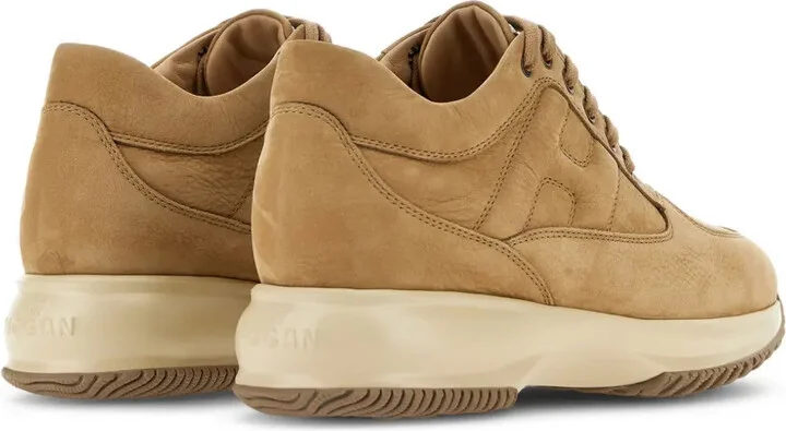 Interactive lace-up leather sneakers - Image 3
