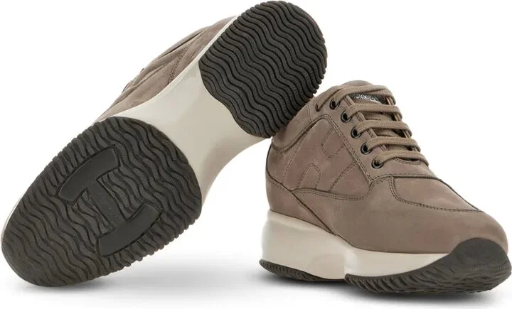 Interactive lace-up suede sneakers - Image 4