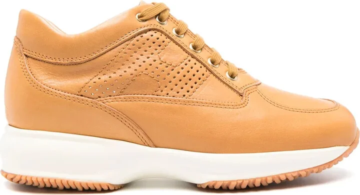 Interactive leather sneakers