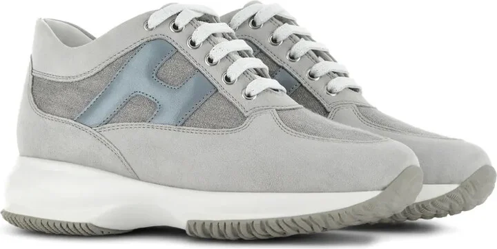 Interactive logo-embossed sneakers - Image 2