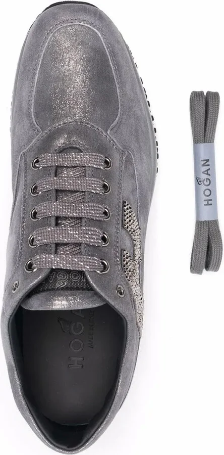 Interactive low-top suede sneakers - Image 4