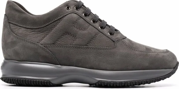 Interactive suede sneakers
