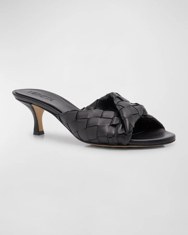 Interciato Woven Twist Mule Sandals - Image 11
