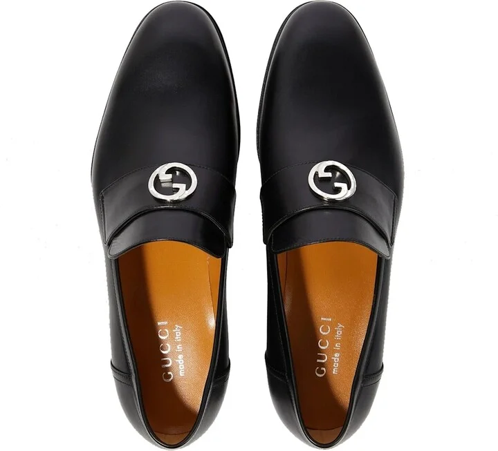 Interlocking G Leather Loafers - Image 4