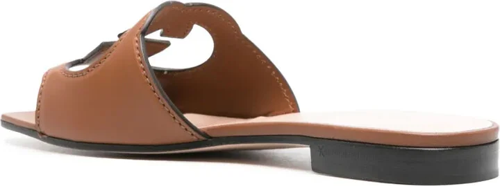 Interlocking G leather sandals - Image 3