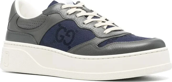 Interlocking G leather sneakers - Image 2