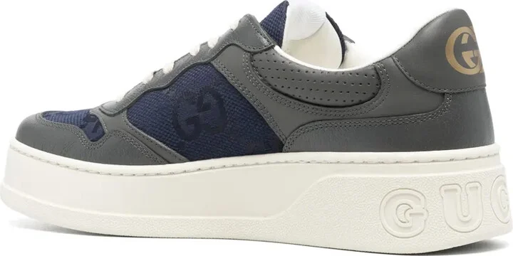 Interlocking G leather sneakers - Image 3