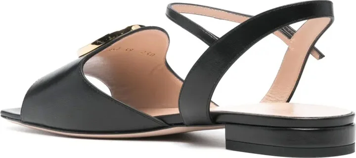 Interlocking G-logo leather sandals - Image 3