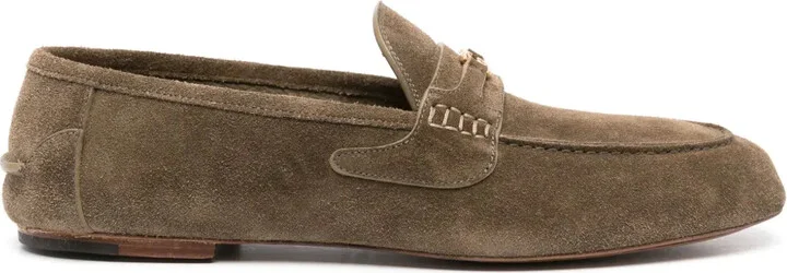 Interlocking G suede loafers