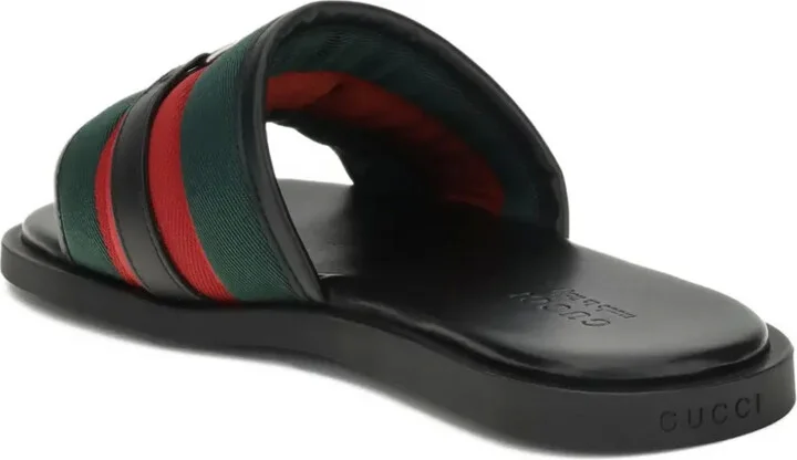Interlocking G web-stripe sandals - Image 4