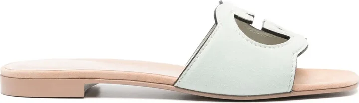 Interlocking GG leather sandals
