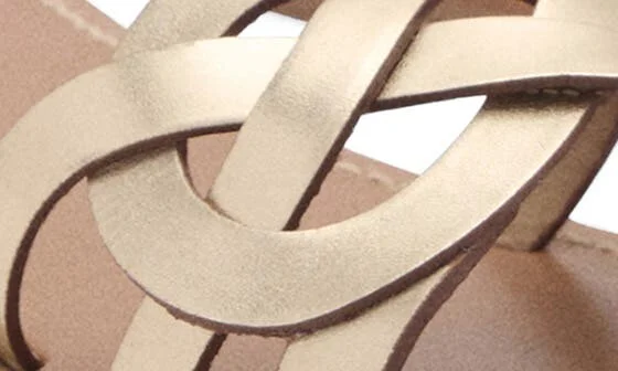 Intertwined Strap Flat Leather Slide Sandal - Image 5