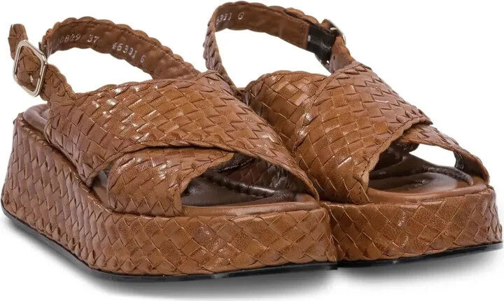 Interwoven Crossover-Strap Sandals - Image 2
