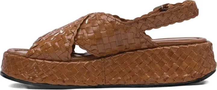Interwoven Crossover-Strap Sandals - Image 4