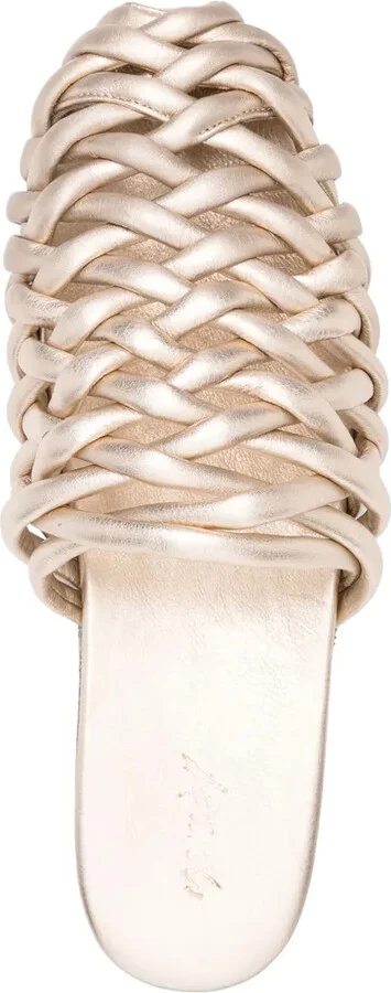 Interwoven-Design Leather Mules - Image 4