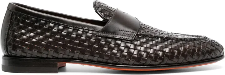 Interwoven-Design Loafers
