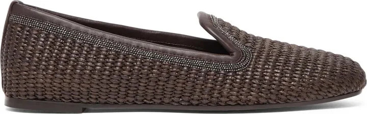 Interwoven-Design Slippers