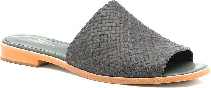 Interwoven Flat Leather Sandals - Image 2