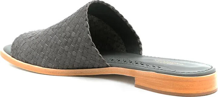 Interwoven Flat Leather Sandals - Image 3