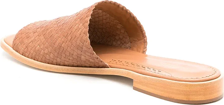 Interwoven Flat Leather Sandals - Image 3