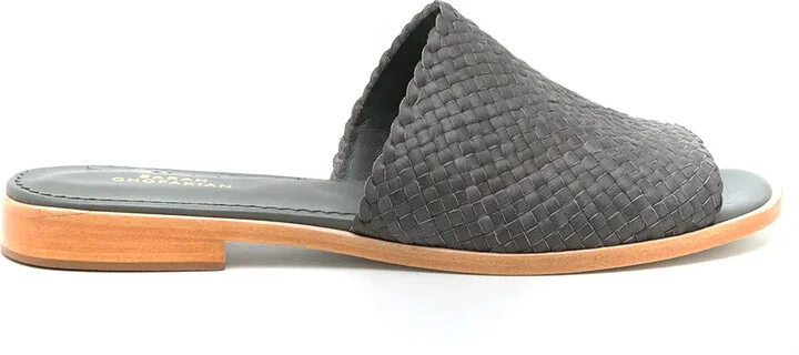 Interwoven Flat Leather Sandals