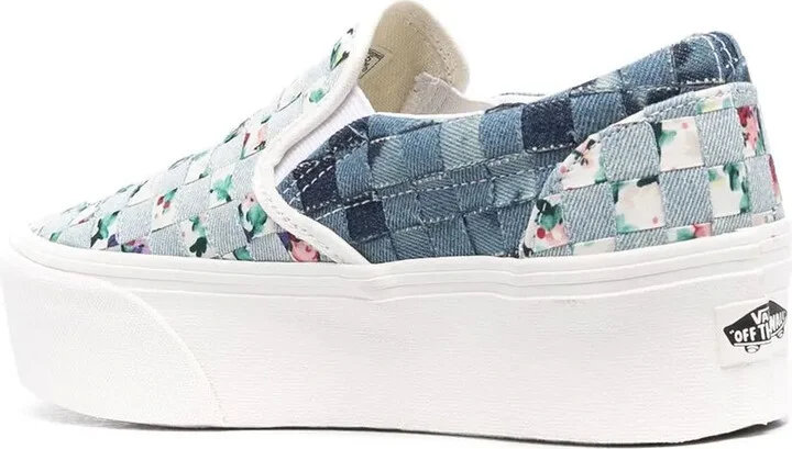Interwoven Floral-Design Sneakers - Image 3