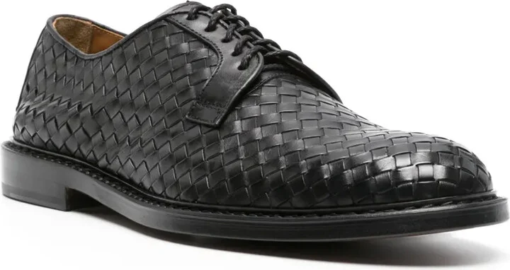 interwoven leather Derby shoes - Image 2