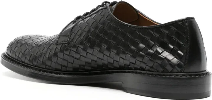 interwoven leather Derby shoes - Image 3