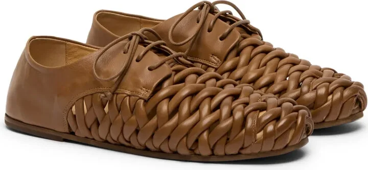 interwoven leather Derby shoes - Image 2