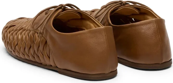interwoven leather Derby shoes - Image 3