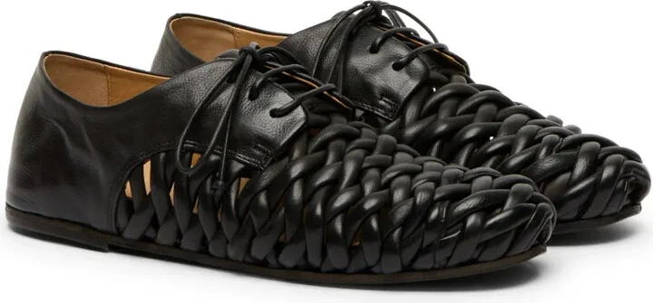 interwoven leather Derby shoes - Image 2